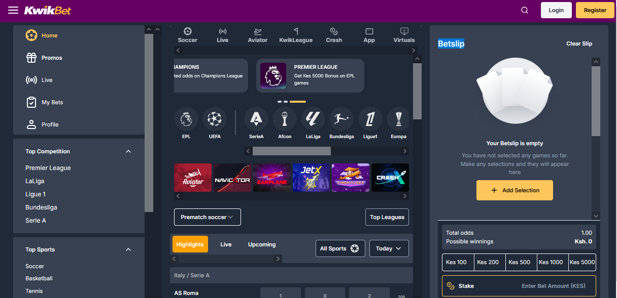 KwikBet Casino Kenya