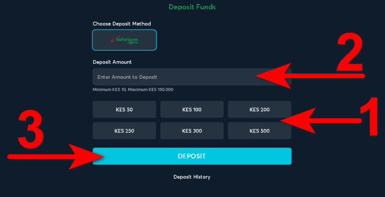 Deposit at Wekelea step 3